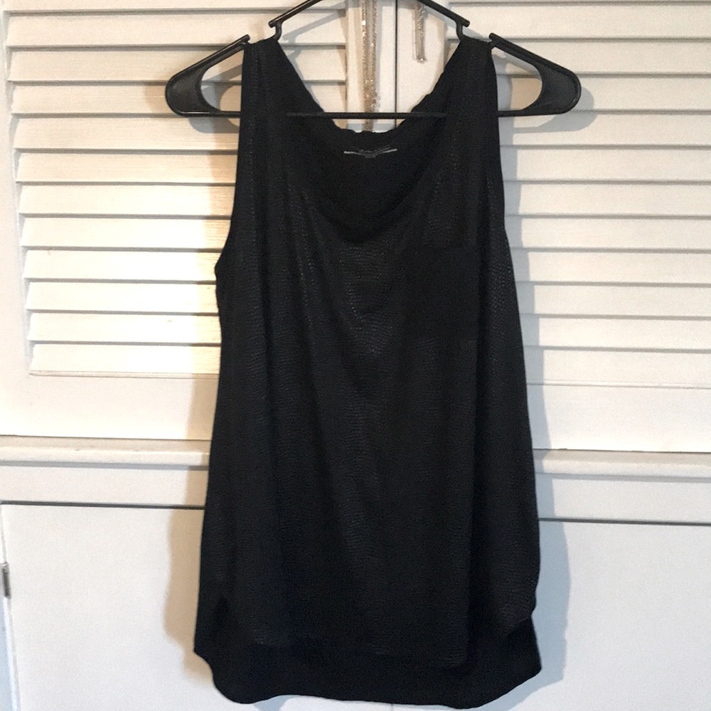 Black Snakeskin Top
